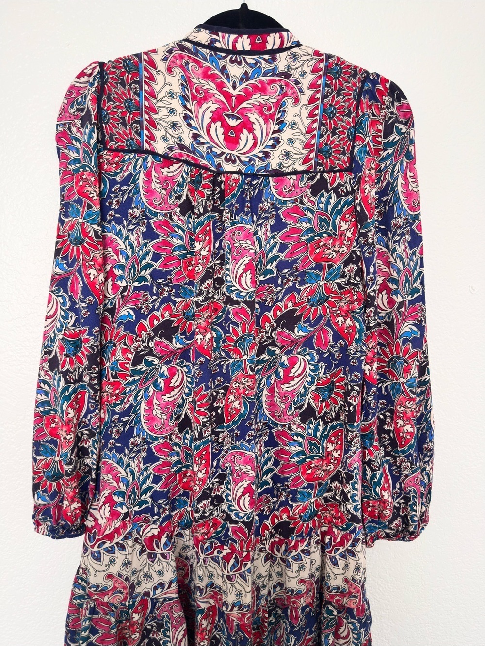 Anthropologie Spliced Tie-Neck Tunic Mini Dress - Picture 7 of 10